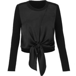 $159 Cabi Crosstie Pullover  Style #4288 Black Size Medium